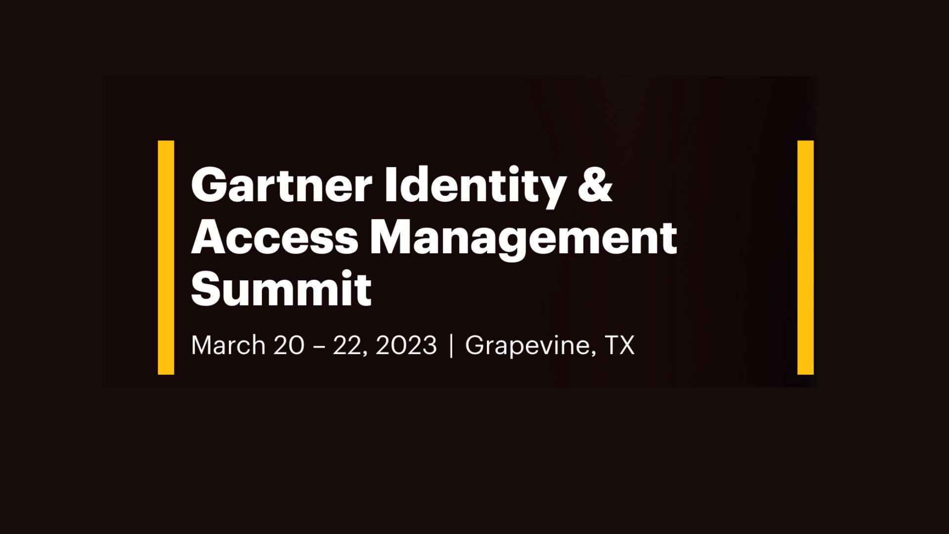 Gartner Identity and Access Management Summit 2023 Britive